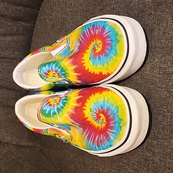 Vans Shoes - Like New Van's Slip Ons Original Summer Tie Dye Sz 7.5 Women's